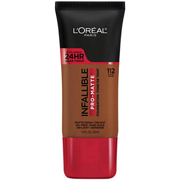 L'Oréal Paris Infallible Pro-Matte Blendable Foundation, Oil Free 112 Cocoa