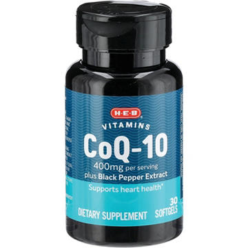 H-E-B Vitamins Co Q-10 Max Strength 400 mg Softgels