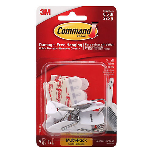 Command 3M Damage-Free Hanging Small Wire Hooks
