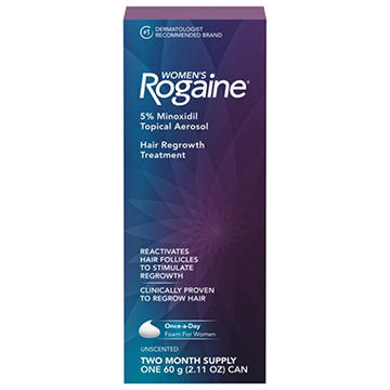 Rogaine Women's 5% Minoxidil Foam for Hair Regrowth