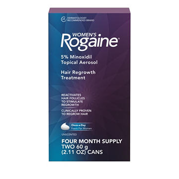 Rogaine Women's 5% Minoxidil Foam for Hair Regrowth