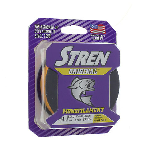 Stren Original Monofilament Fishing Line, Hi-Vis Gold 14lb 330yd Filler  Spool - Shop Fishing at H-E-B