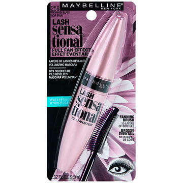 Maybelline Lash Sensational Full Fan Effect Waterproof Mascara - 258 Brownish Black