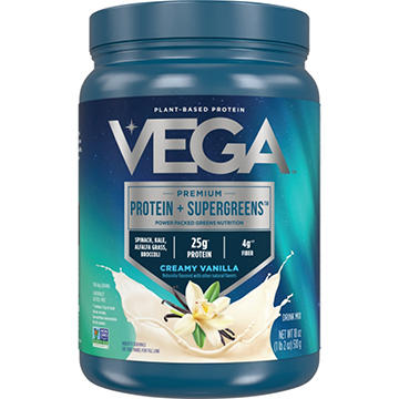 Vega Plant-Based 25g Protein & Greens Drink Mix - Creamy Vanilla