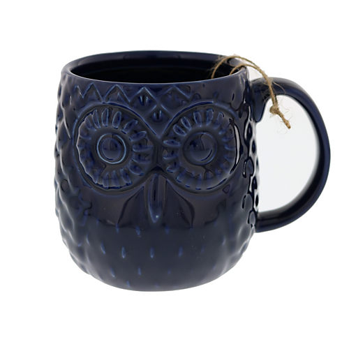 Cobalt Owl Mug - 10 oz. - James Coffee Co