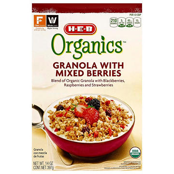 H-E-B Organics Granola with Mixed Berries