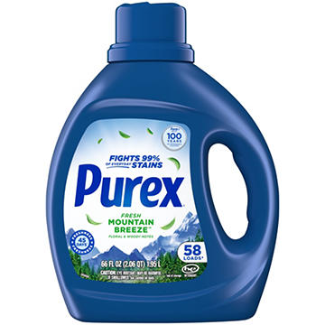 Purex Purex Liquid Laundry Detergent Fresh Mountain Breeze 58 Loads
