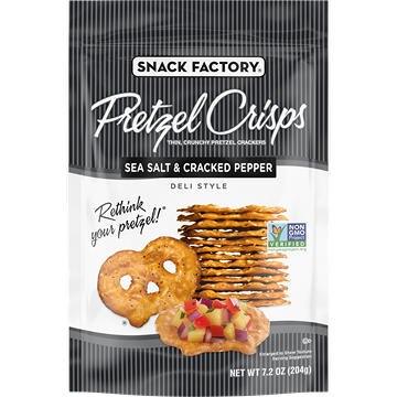 Snack Factory Sea Salt & Cracked Pepper Pretzel Crisps