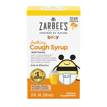Zarbee's Baby Soothing Cough Syrup - Natural Peach Flavor