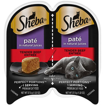 Sheba Perfect Portions Wet Cat Food Pate Twin-Pack Trays