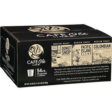 CAFE Olé by H-E-B Donut Shop, Pacific Island Blend & Colombian Coffee Single Serve Cups Variety Pack