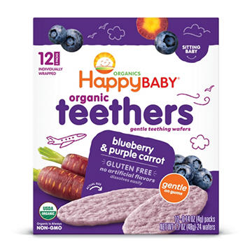Happy Baby Organics Teethers Blueberry & Purple Carrot Organic Baby