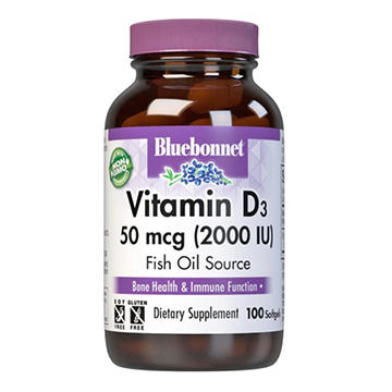 Bluebonnet Vitamin D3 2000 IU