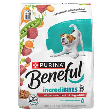 Beneful Purina Incredibites Natural Small Breed Dry Dog Food - Farm-Raised Beef