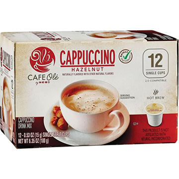 CAFE Olé by H-E-B Hazelnut Cappuccino Single Serve Cups