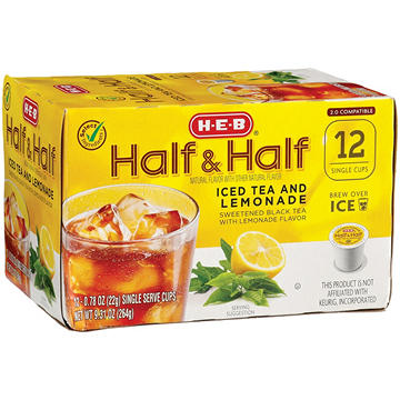 H-E-B Half & Half Iced Tea & Lemonade Single Serve Cups