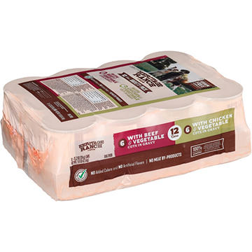 Heritage Ranch by H-E-B Grain-Free Canned Wet Dog Food Variety Pack - Beef or Chicken with Vegetables