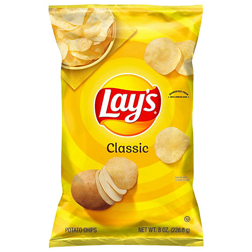 Lay's Lightly Salted Classic Potato Chips - Shop Chips at H-E-B