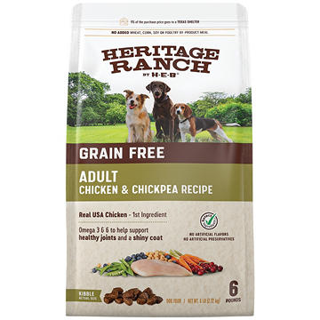 Heritage Ranch by H-E-B Adult Grain-Free Dry Dog Food - Chicken & Chickpea