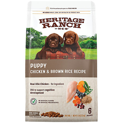 Heritage Ranch by H E B Puppy Grain Free Dry Dog Food Salmon