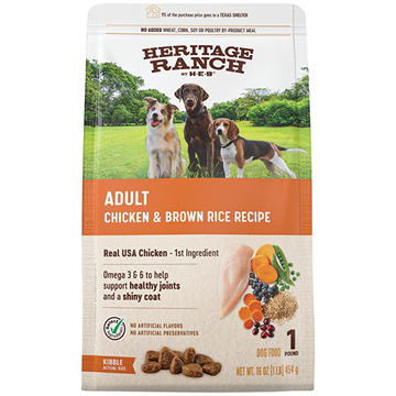 Heritage Ranch by H-E-B Adult Dry Dog Food - Chicken & Brown Rice