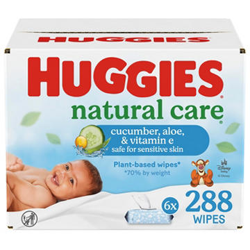 Huggies Baby Wipes - Cucumber, Aloe and Vitamin E Scented, 6 pk