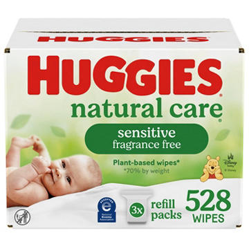 Huggies Natural Care Sensitive Baby Wipes - Unscented, 3 pk