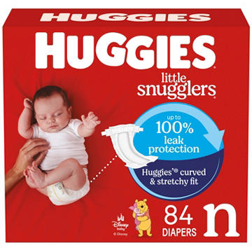 Huggies Little Snugglers Baby Diapers - Size Newborn (up to 10 lbs)
