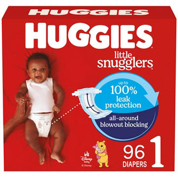 Huggies Little Snugglers Baby Diapers - Size 1 (8-14 lbs)
