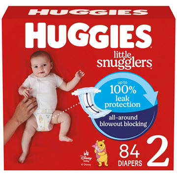 Huggies Little Snugglers Baby Diapers - Size 2 (12-18 lbs)