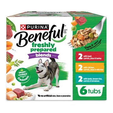 Beneful Purina Freshly Prepared Blends Wet Dog Food Variety Pack With Beef, Chicken, or Lamb Dog Food