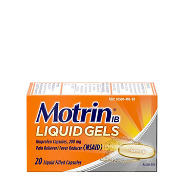 Motrin Ibuprofen 200mg Pain & Fever Relief Liquid Gels
