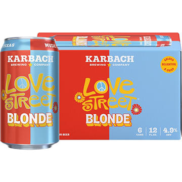 Karbach Love Street Kolsch Style Blonde Craft Beer 6 pk Cans