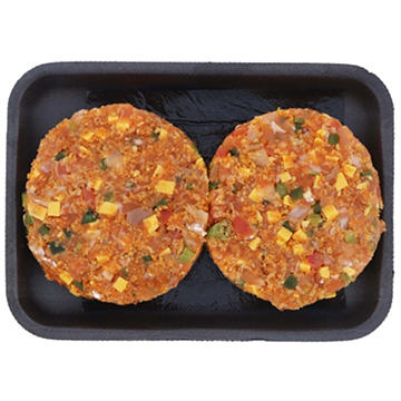 H-E-B Fish Market Atlantic Salmon Burger Patties - Fiesta Jalapeno
