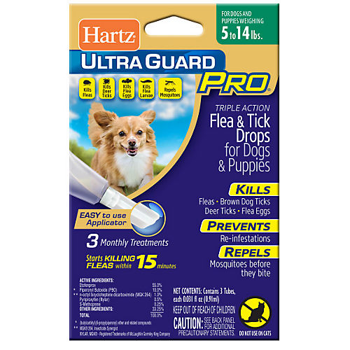 Hartz Ultra Guard PRO Flea & Tick Drops 61-150 3 Month Supply QUICK  SHIPPING