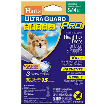 Hartz Ultra Guard Pro Flea & Tick Drops for Dogs 5-14 lb