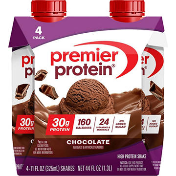 Premier Protein 30g Protein Shakes 4 pk Bottles - Chocolate