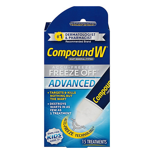 Compound W Wart Remover Max Strength Fast Acting Liquid Freeze Off 8  Application 75137530058