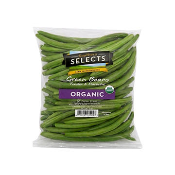 Fresh Organic Steamable Snipped Green Beans