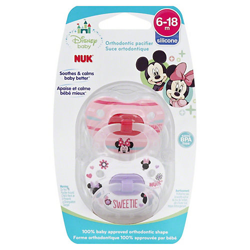 First Choice+ Biberon Temperature Control Disney Baby 6-18 mois NUK -  biberon minnie ou mickey