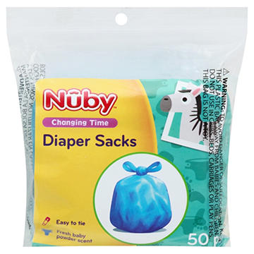 Nuby Diaper Sacks Disposal Bags - Fresh Baby Powder Scent