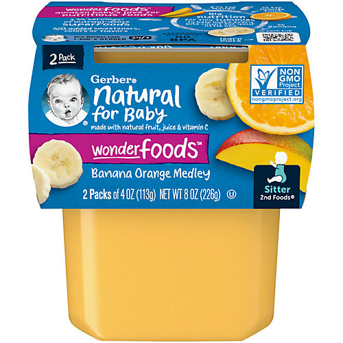 Gerber Natural for Baby 2nd Foods - Sweet Potato Banana & Orange - Shop  Baby Food at H-E-B