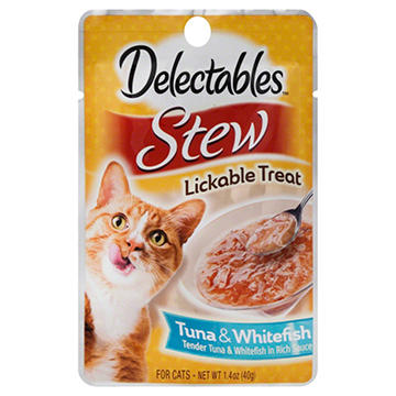Hartz Delectables Stew Tuna & Whitefish Cat Treat