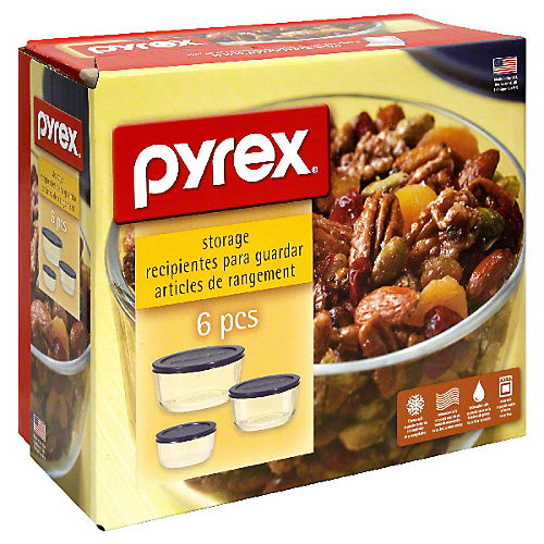 Pyrex Assorted Round Glass Storage Set - Shop Food Storage at H-E-B
