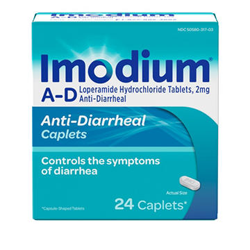 Imodium A-D Anti-Diarrhea Relief Caplets with Loperamide HCl