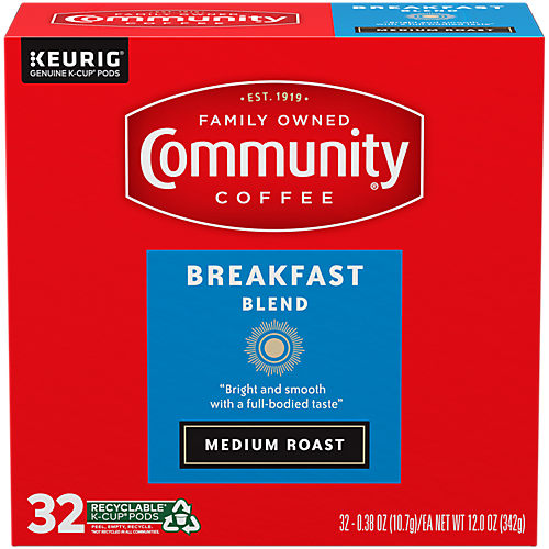 Community Coffee Breakfast Blend Medium Roast Single Serve Coffee K Cups Shop Coffee at H E B