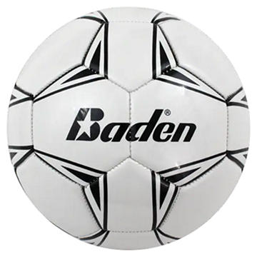Baden Official Size 4 Soccer Ball - Black & White