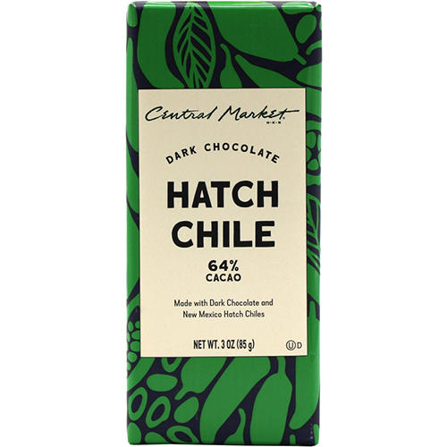 Central Market Hatch Chile Dark Chocolate Bar, 3 oz