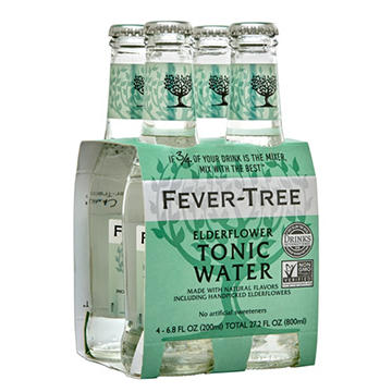Fever-Tree Elderflower Tonic Water 4 pk Bottles