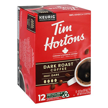 Tim Hortons Dark Roast Single Serve Coffee Cups